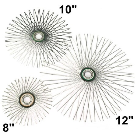 Integra Miltex Wohler Usa No 1283 8 Inch Flat Star Wire Brush For Viper For 6 Inch Flue 44225